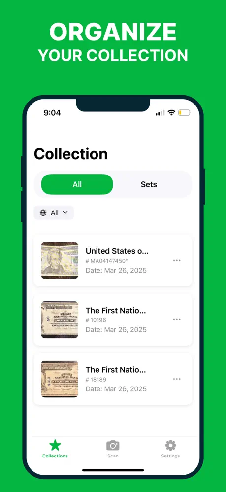 CashScan bill details view